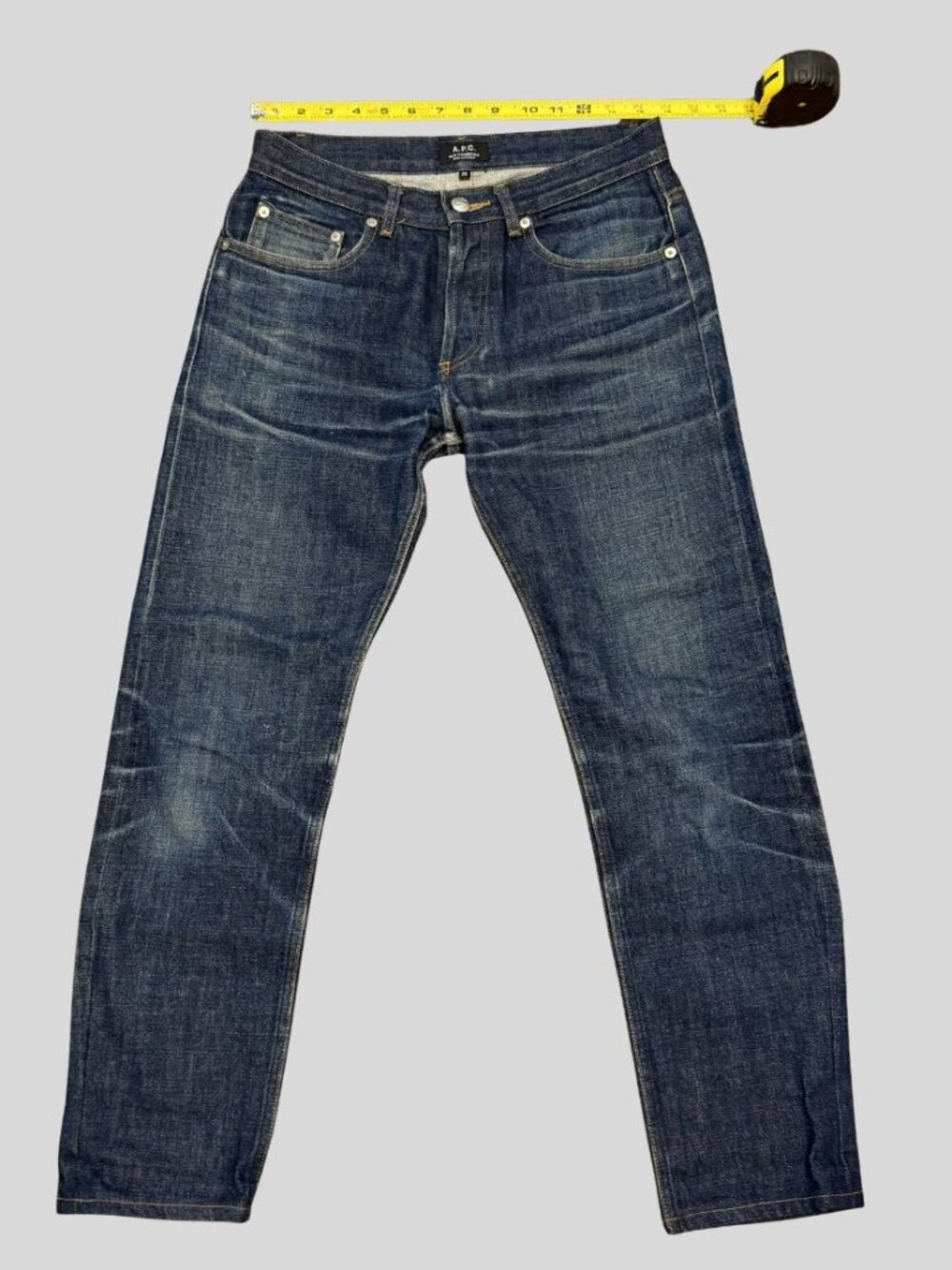 A.P.C. New Standard Raw Selvedge Denim Jeans - Size 29 Unisex Hemmed